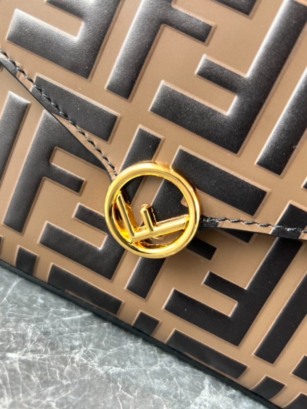 Fendi Geometric Flap Mini Handbag - Picture 4 of 9